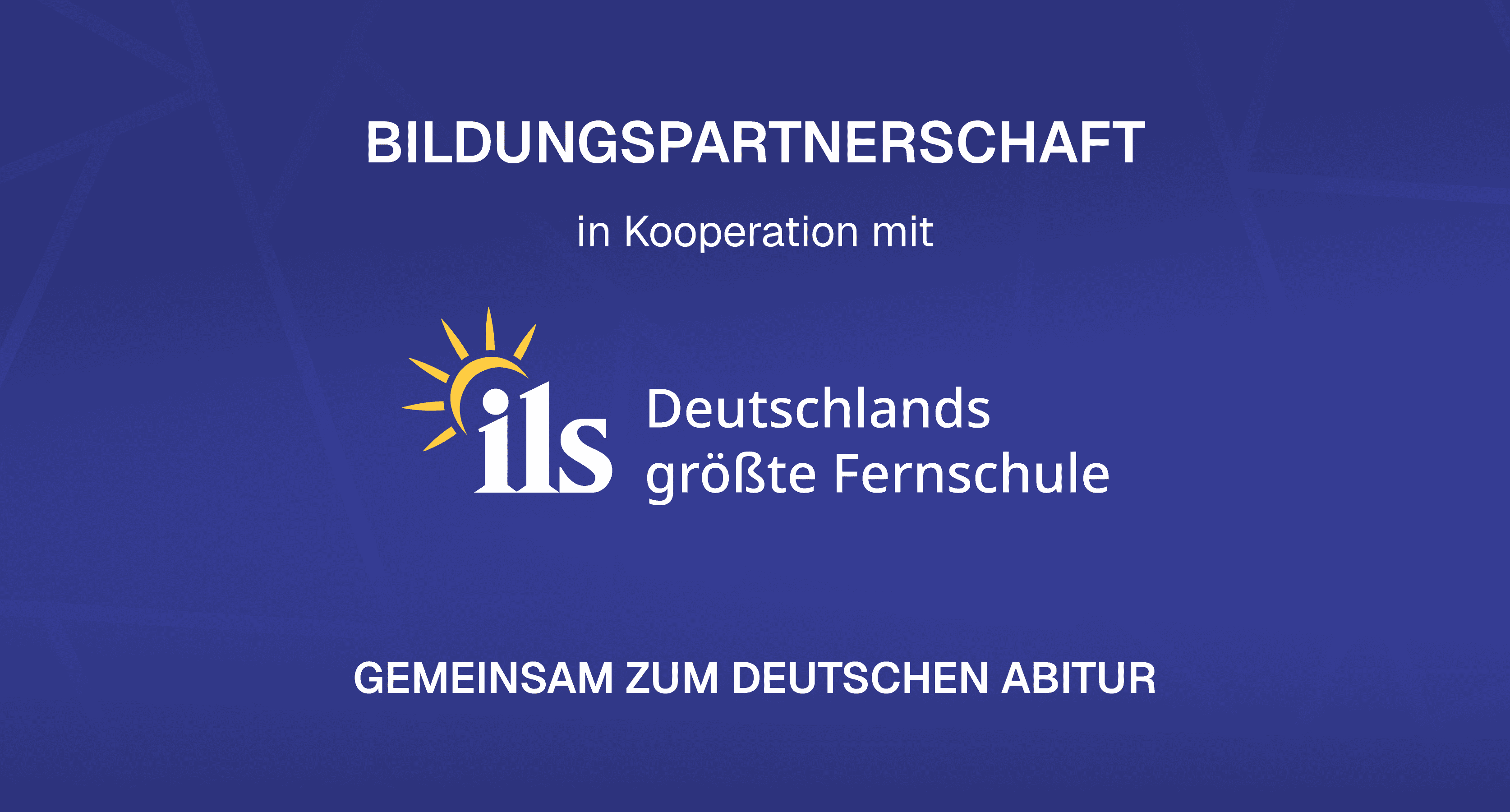 Ankündigung der Bildungspartnerschaft zwischen Edunova und dem ILS für den gemeinsamen Weg zum deutschen Abitur.