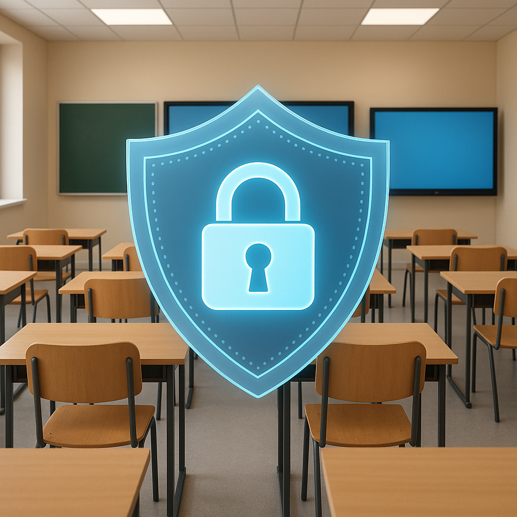 Eine digitale Darstellung eines Schutzschildes mit